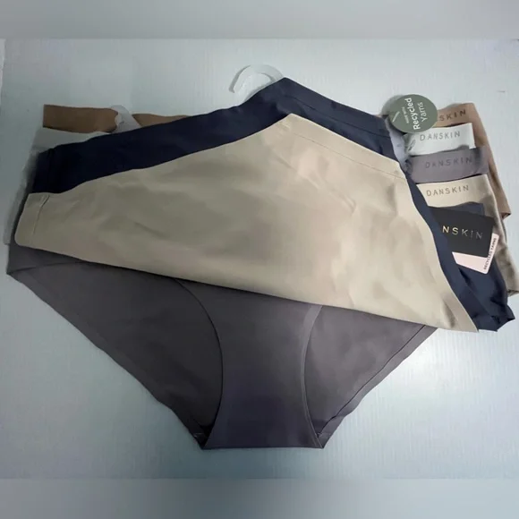 Danskin Super Slim and Thin Laser Cut Tech Sealed No-Show 5 pc Panties Set - Picture 3 of 13